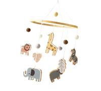 Infant Bed Mobile Natural Wood Wool Craftsmanship Quiet Movement Baby Room Decorations Early Kids Education Sensory Toy Baby Room Decoration