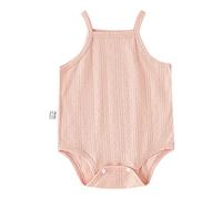 Infant Boys Girls Sleeveless Solid Romper Jumpsuit Newborn Summer Bodysuits Clothes Pink