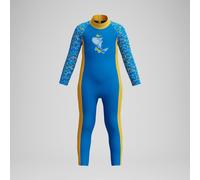 Infant Boys Learn to Swim All-In-One Sun Protection Suit Blue/Yellow - 6-9M Lagoon Blue 6-9M