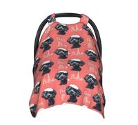 Infant Car Seat Cover Baby Carseat - Soft Cute Teddy Eiffel Tower Print Breastfeeding Nursing Cover, Breathable Comfy Baby Essentials Stroller Blanket Car Seat Canopy Accessories for Babies