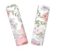 Infant Car Seat Insert for Newborn Girls Boys, HNHUAMING 2 in 1 Reversible Baby Car Seat Head & Body Support, Extra Soft Baby Car Seat Cushion, Pink Floral