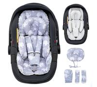 Infant Car Seat Insert with Extra Headrest, Baby Car Seat Head Support | Adjustable For Preemie to Infant, Reversible Infant Insert with Shoulder Pads Set, Fits for Stroller, Baby Swing, Bouncer