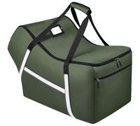 Infant Car Seat Travel Bag for Airplane Compatible with All Nuna Pipa Car Seat and Base,Chicco KeyFit 30 and Base, Padded Car Seat Bags for Air Travel,Car Seat Gate Check Bag with Side Pocket, Green