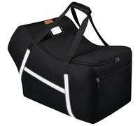 Infant Car Seat Travel Bag for Airplane Compatible with All Nuna Pipa Car Seat and Base,Chicco KeyFit 30 and Base, Padded Car Seat Bags for Air Travel,Car Seat Gate Check Bag with Side Pocket, Black