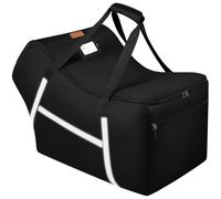 Infant Car Seat Travel Bag for Airplane Compatible with All Nuna Pipa Car Seat and Base,Chicco KeyFit 30 and Base, Padded Car Seat Bags for Air Travel,Car Seat Gate Check Bag with Side Pocket, Black
