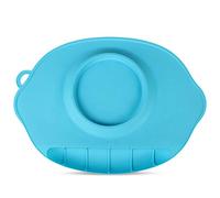 Infant Children's Plate Silicone Waterproof Placemat Baby Sucker Bowl Table Mat Partition Tableware Maternal Baby Blue
