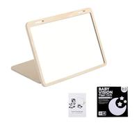 Infant Cognitive Development Glass with Pliable Safe Layouts and Card Storage for Visual Wooden Baby Toy Glass Sensory for Infants High Contrast Baby Visual Newborn Black White Red Cards Cognitive Toy