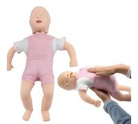 Infant CPR Manikin, Baby Airway Obstruction Heimlich Training Manikin Nursing Model Full Body CPR Infarction First Aid Practice CPR Dummy for Educational Teaching