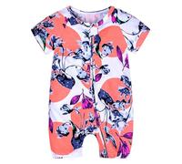 Infant Double Zipper Romper - Short Sleeve Print, Crawl Bodysuit, for Baby Boy 6-12M, Shark Print#Z