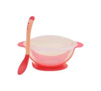 Infant Feeding Bowl, Strong Suction Base with Temperature Sensing Spoon, Safe for Baby Learning, Independent Suction Bowl for Baby to Eat