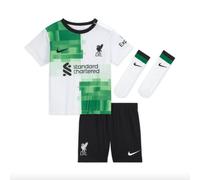 Liverpool F.C. 2023/24 Away Baby/Toddler Nike Dri-FIT 3-Piece Kit - White - Polyester 3-6M