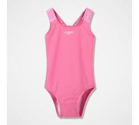 Speedo Girl's Infant Solid Medalist Swimsuit, Neon Hibiscus, 5YRS