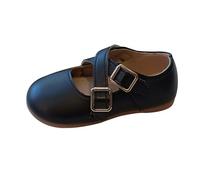 Infant Girls Single Shoe Bowknot First Shoes Buckle Strap Toddler Soft Bottom Breathable Princess Shoe Girls Holy ommunion Sandals Black