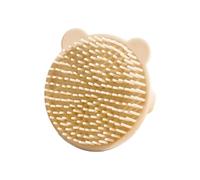 Infant Hair Care Brush Food Grade Silicone Bristles Easy Cleansing Massager Bear Design Portable Bath Essential Infant Scalp Massager Shower Present Kids Bath Tool Safe Baby Grooming