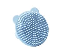 Infant Hair Care Brush Food Grade Silicone Bristles Easy Cleansing Massager Bear Design Portable Bath Essential Cartoon Hairbrush Toddler Shower Accessory Baby Spa Silicone Baby Gift Infant