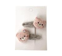 Infant Hair Clips Elastic Ties Plush Animal Detail Headdress Soft Secure Hold Hairband For 0-2 Years Old Baby Cartoon Bear Clips For Baby