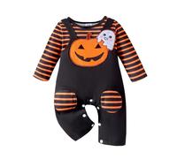 Infant Halloween Outfit Dance Leotards for Girls 5-6 Newborn Infant Baby Girl Boy Halloween Ruffle Floral Footed Sleeper Romper Headband Clothes Outfits Set 18 24 Month Snowsuit (Black, 0-3 Months)