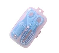 Infant Hygiene 6 Piece Set Gentle Files Tweezers Rounded Design Portable for Home Travel Use Infant Grooming Set