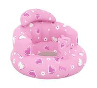 Infant Inflatable Seat - Support Seat Summer Toddler Sitting Chair with Built-in Air Pump Children Floor Seat, Easy to Sit Up Suitable for Most Children (Pink)