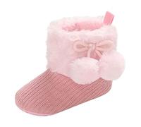 Infant Kids Girls Snow Boots, Boys Easy Slip On Zipped Winter Rain Shoes Outdoor School Booties With Faux Fur Trim Comfy Soft Outdoor Footwear 24-36 Months
