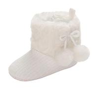 Infant Kids Girls Snow Boots, Boys Easy Slip On Zipped Winter Rain Shoes Outdoor School Booties With Faux Fur Trim Comfy Soft Outdoor Footwear 0-6 Months