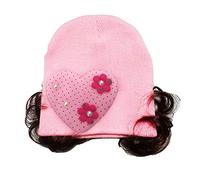 Infant Mittens Girl 36 Months Toddlers Headwear Wig Headband Hair Baby Care (Pink, One Size)