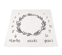 Infant Monthly Milestone Blanket | Maintained Color & Soft Polyester | Newborn Photo Prop for Young Ones/Little Ones/Infant Showers | 100x100cm with Time & Balloon Patterns
