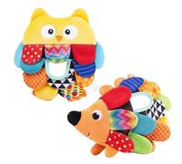 Infānt Musical Plush - Caterpillar Rattle, Crinkle Soft, Activity Buddy | Early Learning Tummy Exercise Companion Present For Little Boys Girls Discovery Fun washable durable educational