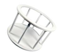 Infant Photo Props Round Basket with Classical White Finish Versatile Baby Photography Easy Assembly Baby Photo Props