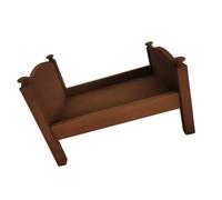Infant Photoshoots Wooden Bed or Round Table Photo Props White/Brown Wood Small Photography Crib for Baby Posing
