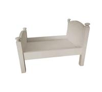 Infant Photoshoots Wooden Bed Or Round Table Photo Props White/Brown Wood Small Photography Crib for Baby Posing Infant Furniture