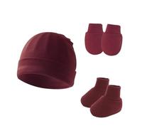 Infant Protections Set Soft Adjustable Hat With Gloves & Socks Gentle Touch Newborn Accessories Newborns Hat For Baby Cotton Baby Accessories
