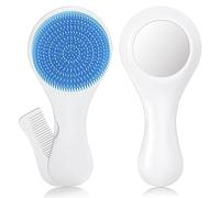 Infant Silicone Hair Brush Portable Hair Brush Cradle Caps Comb Baby Bath Soothing for Child Sensitive Skin Baby Comb Set for Newborn and Set Cradle Caps Combs Girls Newborn