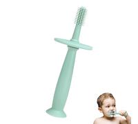 Infant Silicone Toothbrush | 360° Baby Toothbrush With Suction Foot | Silicone Toothbrush Massage Devices For Toddlers, Pendan Biting Ring Toothbrush