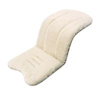 Infant Stroller Insert, 30x15inch Universal Thick Warm Pushchair Seat Liners, Faux Sheepskin Newborn Carriage Cushion, Soft Baby Pram Seat Pad Liner for Baby Stroller, Dining Chair (Beige)