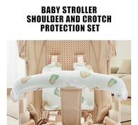 Infant Strollers Straps Covers/Crotch Pad Breathable Fabric Toddler Strollers Harness Pad Comfortable Pad for 0 to 3 Year