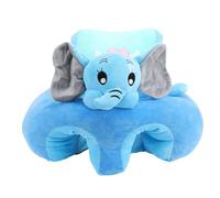 Infant Support Seat Sofa Soft Animal Shaped Cute Learning Sitting Chair Ergonomic Design for Toddler Floor Seat Baby Sitting Chair Crystal Super Soft PP Cotton Filling 21.7x21.7in