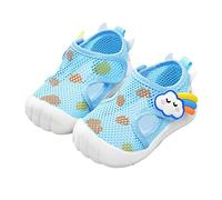 Infant Toddler Girls Boys Shoes Summer Outdoor Wide Fit Open Toe Mesh Sandals Breathable Orthopedic Safety Firstwalking Shoes Comfy Lightweight Anti-Slip Trainers Footwear