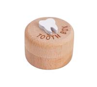 Infant Tooth Holder Wooden Leaf Teeth Storage Solution Organsier Box Container for Safe and Well Organised Baby Teeth