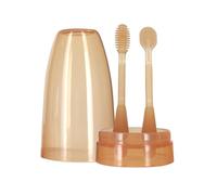 Infant Toothbrush Set for Training and Teething Baby Silicone Tongue Cleaner First Toothbrush Set Shower Gift Tongue Brush