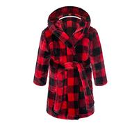 Infant Towel Poncho Hooded Bathrobe Girls Boys Dressing Gown Flannel Bath Robe Pyjamas Cartoon Pattern Towelling Nightwear Boys Fleece Dressing Gown After Shower or Sleepover Party (O, 4-5 Years)