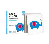 Infant Vision Learning Cards - Baby Contrast Stimulation Set | Sensory Flash Cards for Toddlers, High Definition Visual Activity Tools for Development