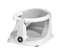 Infantes Bath Seat - Sit-Up Babys Shower Chair, Protective Bathing Gear, Comfortable Cushion | Safety Support Temperature Sensor Babys Bath Seat for Travel Home Housewarmings Shower Assistance Supplie