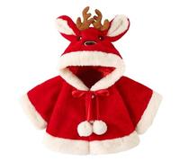 Infantile Cape Warm Baby's Baby Coat and Comfortable Friendly Skin for Winter Red