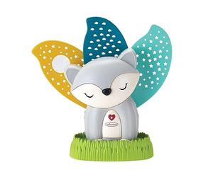 Infantino - 2-in-1 Musical Soother & Night Light Projector - Night Light Kids - Animated Colorful Projections - Soothing Animal Night Light for Baby - 5 Lullabies and 3 Nature Sounds - from 0 Months
