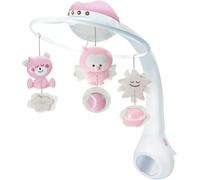 Infantino 3-in-1 Musical Mobile Projector with Wake-Up Mode and Sounds, Rose