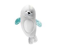 Infantino - Sweet Dreams Sound & Light Soother - Musical Seal Nightlight - Soft Plush with Light and Melodies - Relaxing - Seal Plush Toy - Easy to Clean - Baby Toy - OM+ - Grey - One Size
