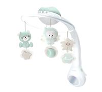 Infantino 3-in-1 Projector Musical Mobile, Convertible Mobile, Table & Cot Light Projector with Wake-Up Mode to Simulate Daylight, Includes 6 Melodies & 4 Nature Sounds, Sage