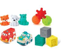 INFANTINO Baby's 1st Playset - Textured Balls, Blocks, Buddies and Vehicle Toy