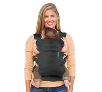 Infantino Flip 4-in-1 Light & Airy Convertible Baby Carrier - Breathable, Lumbar Support, Adjustable Waist Belt, Head Support, Ergonomic Seat, Plush Straps for Newborn to Toddler 3,6-14,5kg, Dark Grey